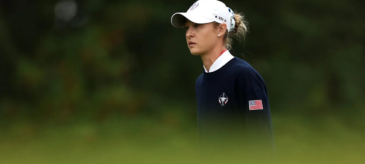 Nelly Korda ‘marched’ towards a rules official at the Solheim Cup to ask when European player would get a penalty