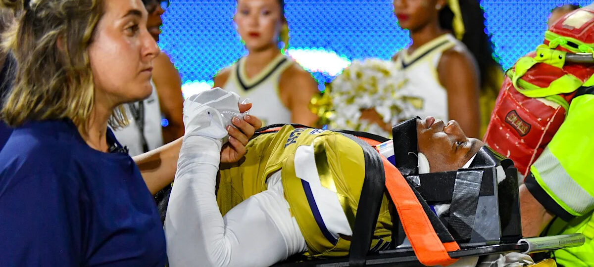 Georgia Tech's Jaylen Mbakwe 'fine and feeling well' after being stretchered off field in loss to Tennessee