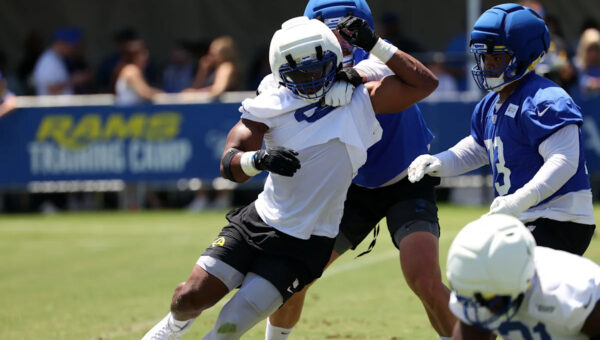 Myles Garrett and Aaron Donald return to practice ahead of season opener