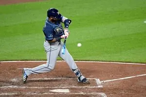 Junior Caminero hits his 39th homer as the Rays beat the Braves 7-1