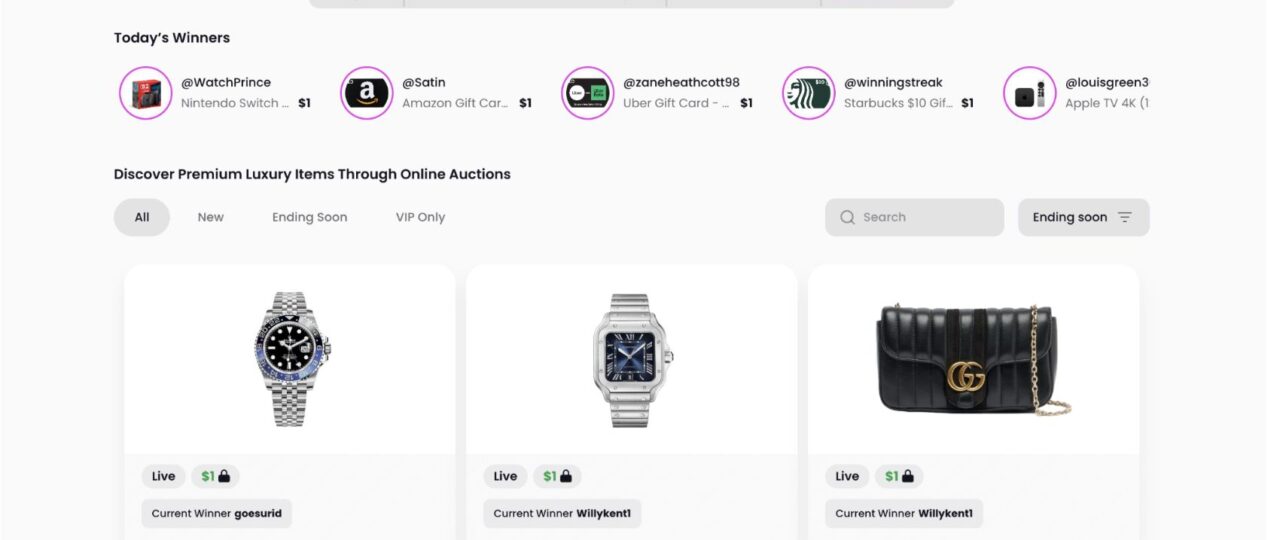 What’s BidSlam – The $1 Shopping Game That Has You Race The Clock