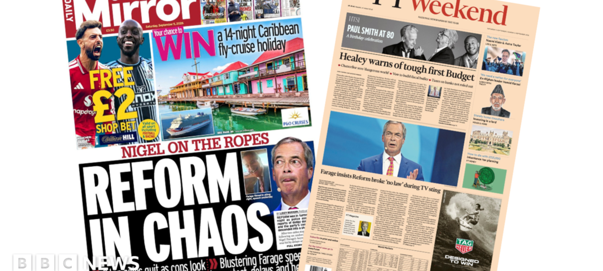 'Nigel on the ropes' and 'Tough first budget' says Healey