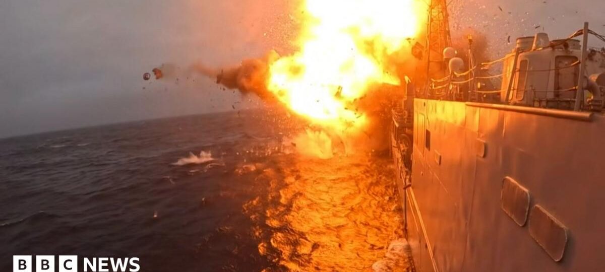 'Ship buster' missiles sink old US warship in live fire training off Scotland