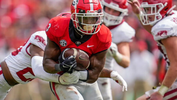 TV channel, commentators for Georgia football vs. Arkansas