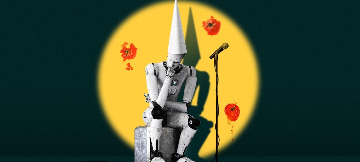 AI is the butt of the joke