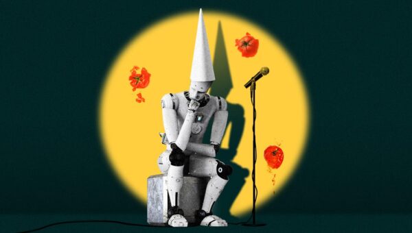 AI is the butt of the joke