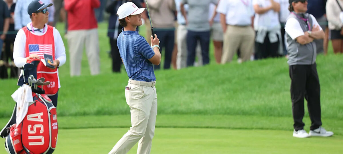 Jackson Koivun passes first Presidents Cup test alongside Justin Thomas