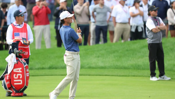 Jackson Koivun passes first Presidents Cup test alongside Justin Thomas