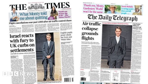 The Papers: ‘Israel reacts with fury’ and ‘air traffic collapse’