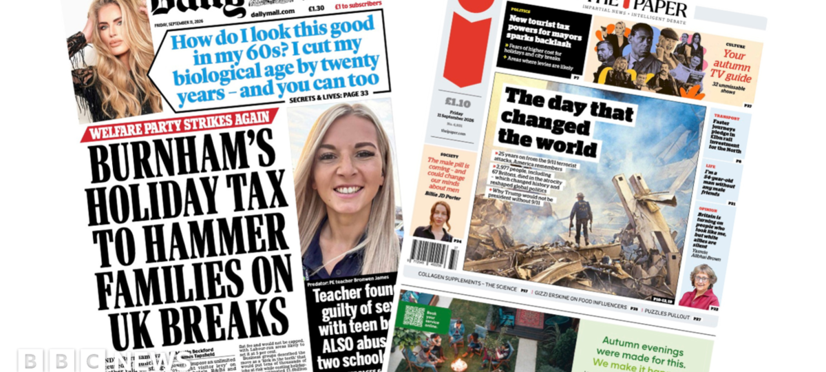 'Day that changed the world forever' and 'Mayors plot hols tax'