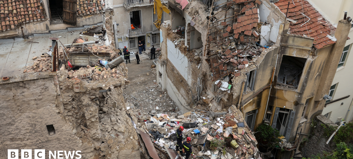 British national among six dead in building explosion close to Acropolis in Athens