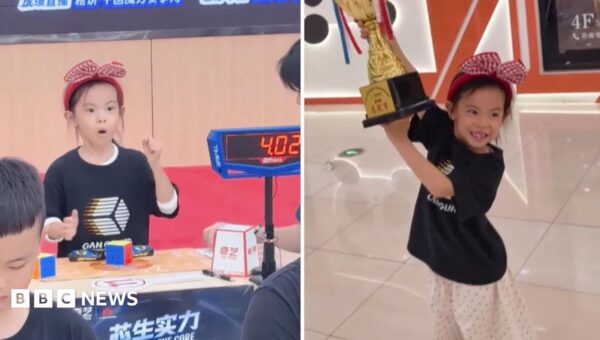 Watch: Six-year-old girl from China sets new Rubik’s Cube world record