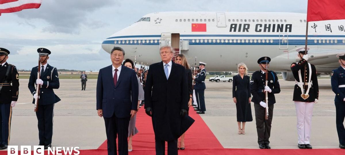 A red carpet and military flyover - How Trump welcomed Xi