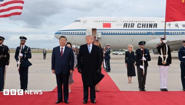 A red carpet and military flyover – How Trump welcomed Xi