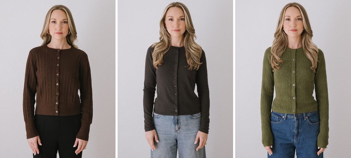 I bought cardigans from Old Navy, Gap, and Banana Republic. They were all nice, but I’ll be wearing one all season long.