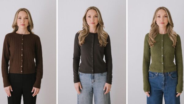 I bought cardigans from Old Navy, Gap, and Banana Republic. They were all nice, but I’ll be wearing one all season long.