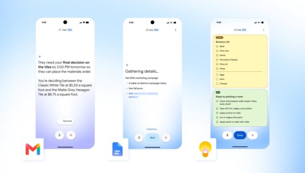 Google launches AI voice features in Gmail, Docs, and Keep