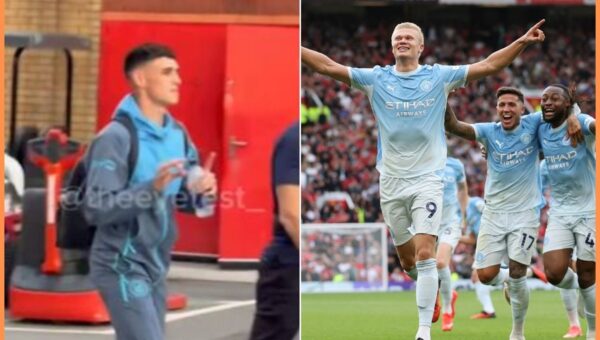 Video: Phil Foden trolls Manchester United fans with cheeky gesture after City’s Derby win