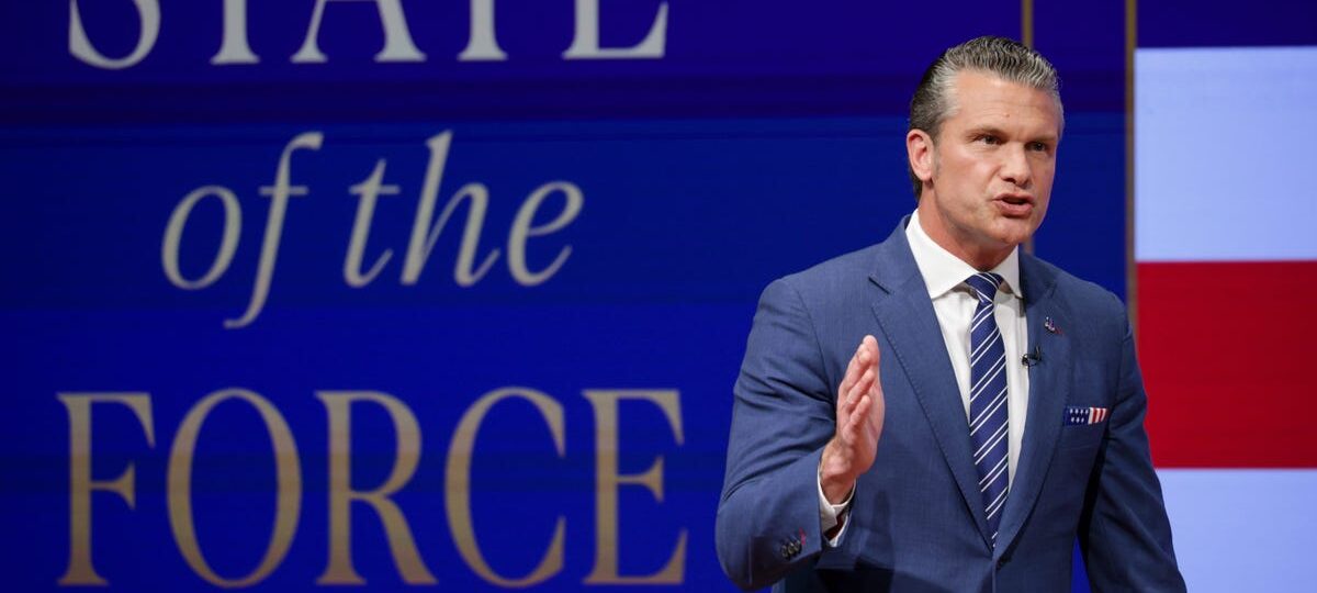 Pete Hegseth's got a new vision for the military. It leans on drone swarms, chaplains, and tech leaders like Elon Musk and Palmer Luckey.