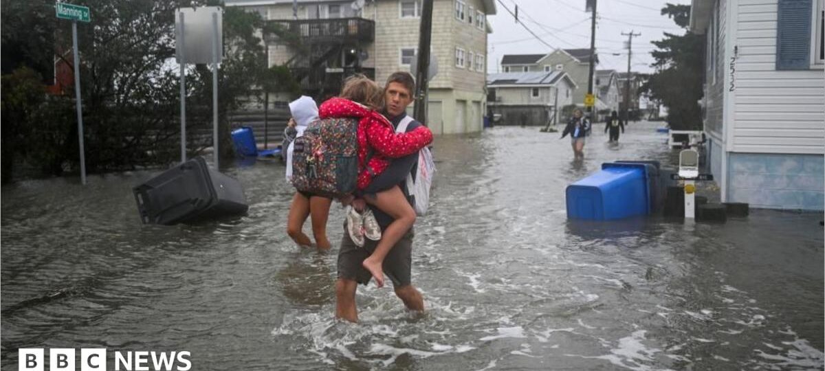 Powerful storm brings flooding to north-east US as states declare emergency