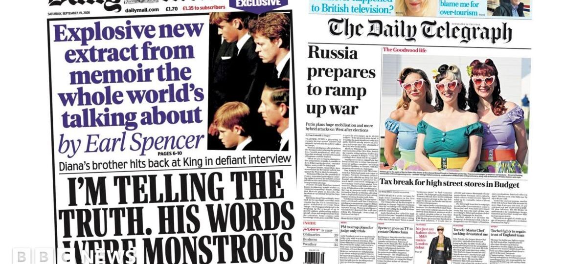 The Papers: ‘Monstrous words’ and ‘Russia to ramp up war’
