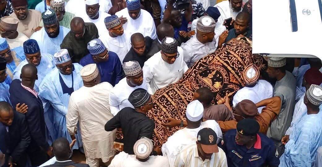 Dangote, Fintiri, traditional rulers attend Bamanga Tukur’s burial