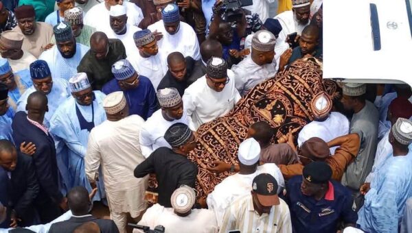 Dangote, Fintiri, traditional rulers attend Bamanga Tukur’s burial