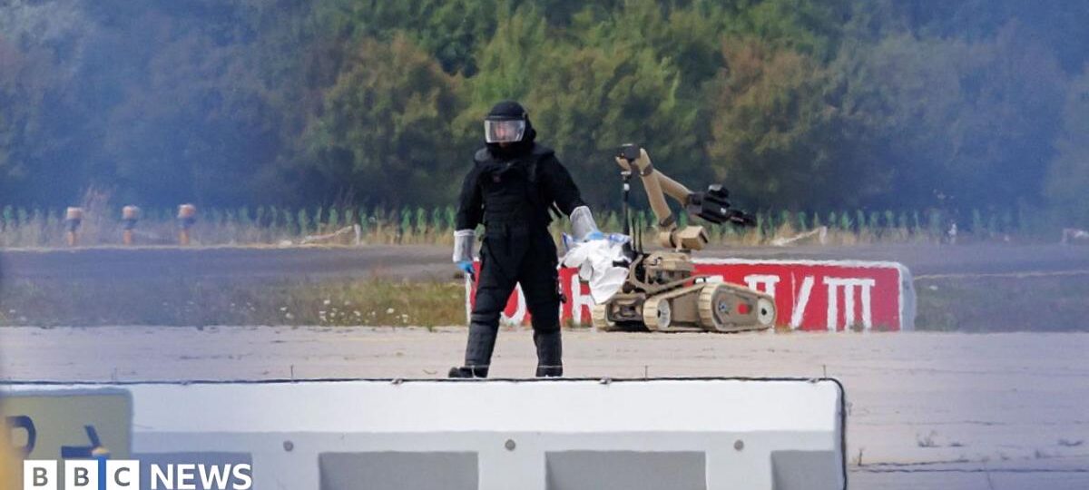 Germany says Russia behind Leipzig airport drone attack