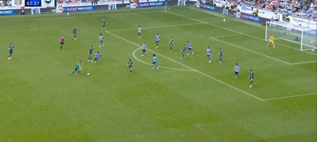 Watch: Lewis Dunk scores insane goal of the season contender as Brighton hammer 10-man Coventry 5-0