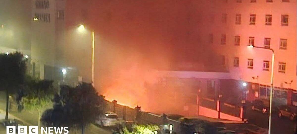 Major seaside hotel fire treated as suspicious