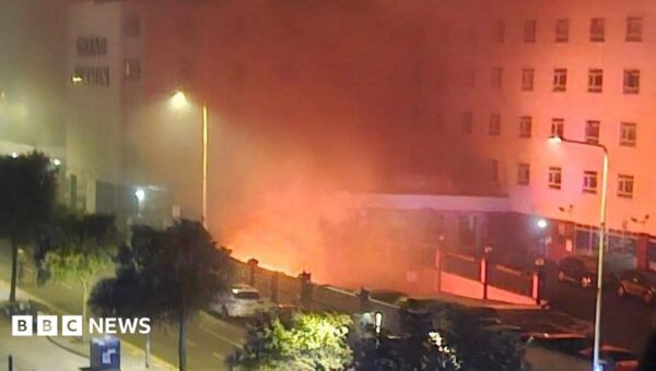 Major seaside hotel fire treated as suspicious