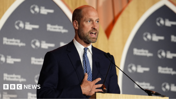 Move faster to solve climate challenges, Prince William says