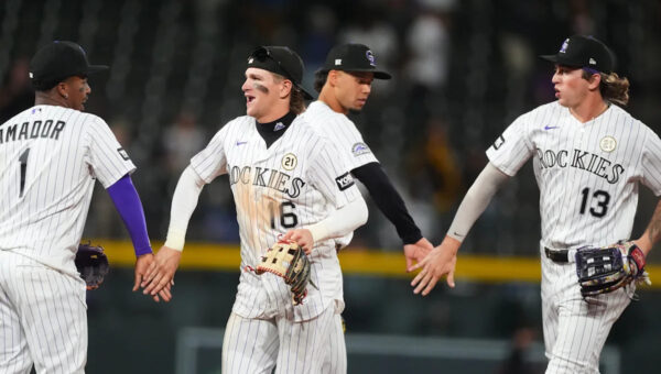 Cole Carrigg goes 4 for 5 and the Rockies defeat the Padres 9-3 to end 8-game losing streak