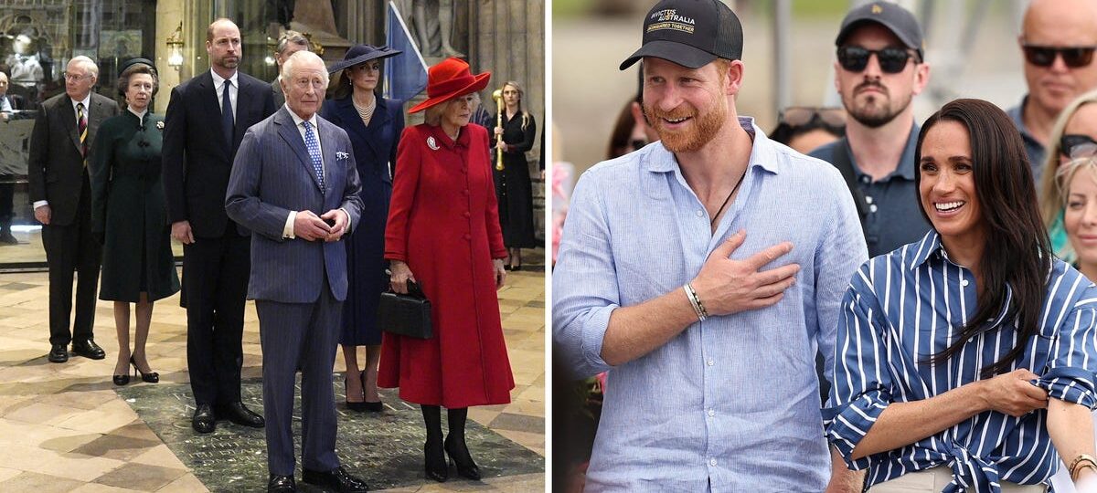 Prince Harry and Meghan Markle are back in the UK, but they're still not working royals. Here are the 11 family members on duty.