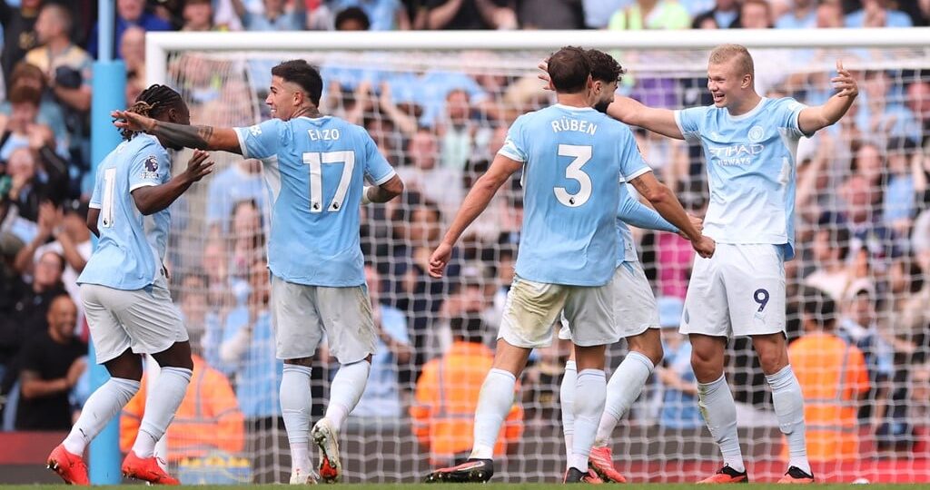 EPL table: Man City go three points clear of Arsenal with 5-3 win over Sunderland