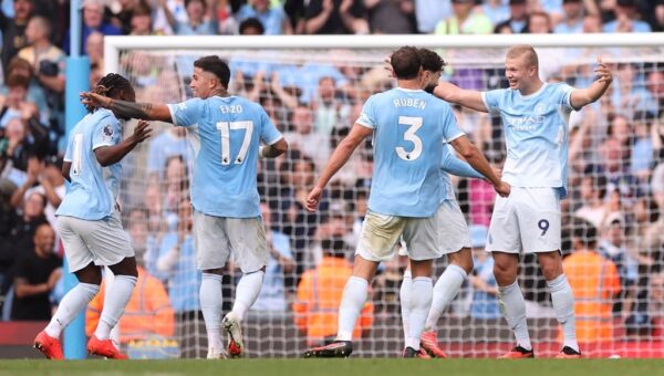 EPL table: Man City go three points clear of Arsenal with 5-3 win over Sunderland