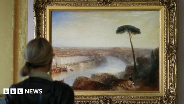Close-up look at Turner’s ‘£50m’ Rome painting on show in the city