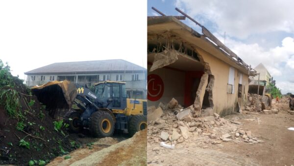 Abia Govt demolishes shops, shanties in Railway Quarters