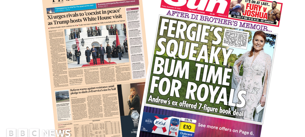 The Papers: 'Xi urges rivals to coexist in peace' and 'It's on at last'