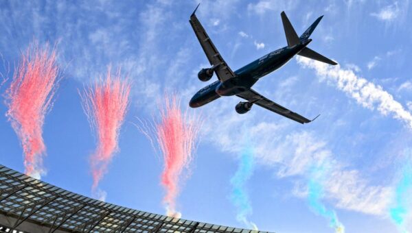 2 planes came shockingly close to crashing into a stadium on live TV. Now investigators are probing the incident.