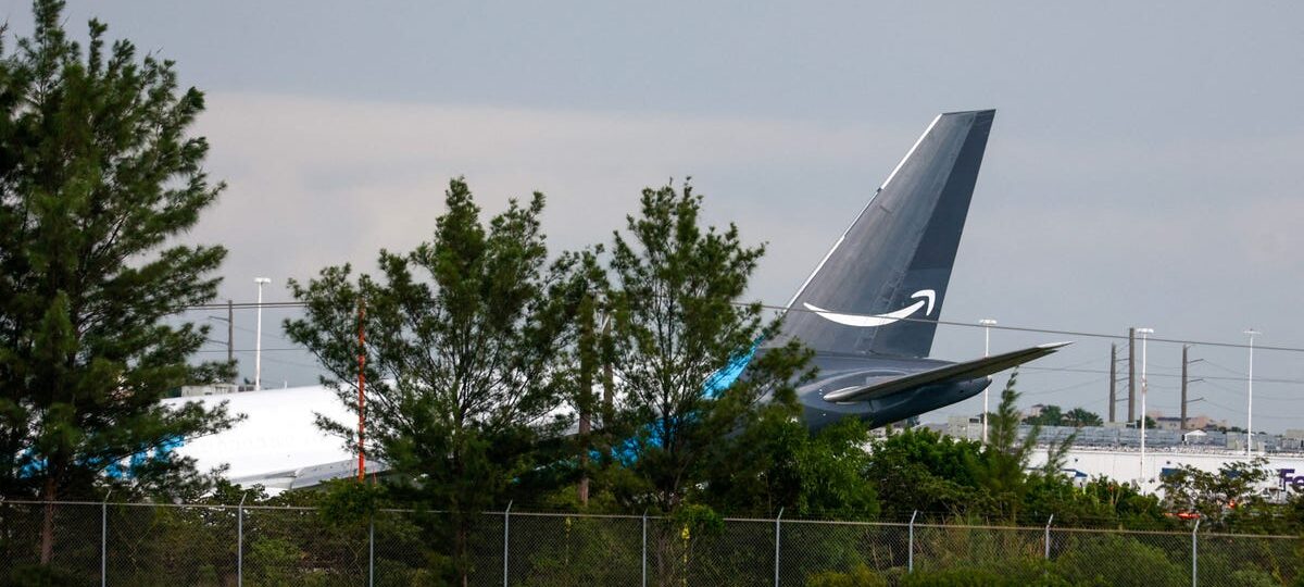 An Amazon Prime Air cargo plane crashed after it overshot a runway at Miami International Airport