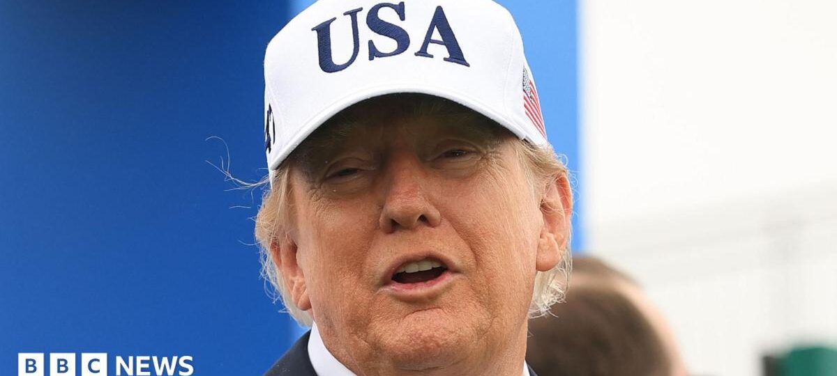 Trump doubles down on united Ireland comments on day two of visit
