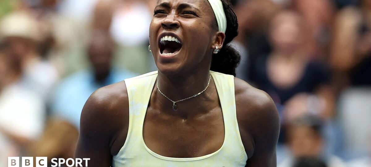 Gauff saves match points to set up Rybakina semi-final