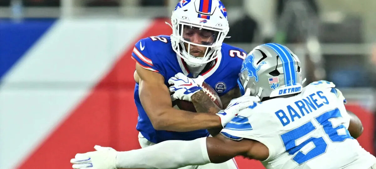 Bills get shaky 'game-time' injury updates on DJ Moore, Keon Coleman for Week 3