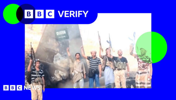 Verified video shows wreckage of Saudi fighter jet shot down over Yemen
