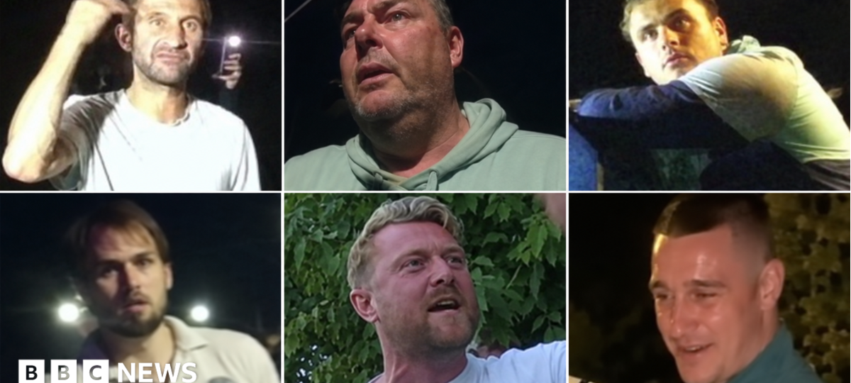 Police searching for six men over anti-migrant protest in Portsmouth