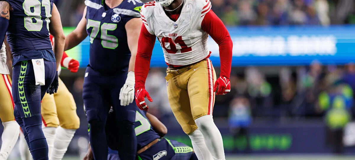49ers pass rush takes another hit as starter listed as questionable with a foot injury