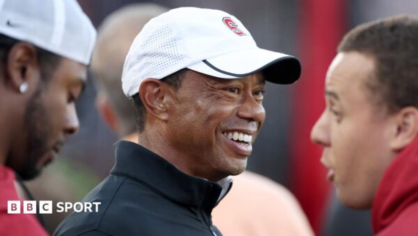 Woods seen on range for first time since car crash