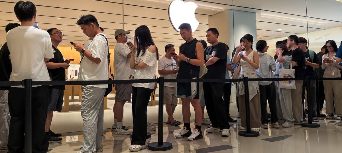 Photos show people lining up around the world for the iPhone 18 Pro launch