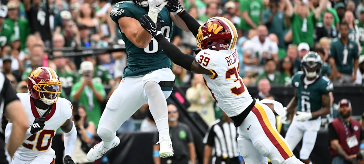 Dallas Goedert held to one catch
